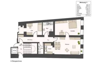 Grundriss Wohnung 11