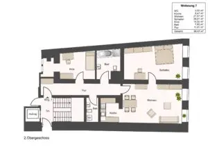 Grundriss Wohnung 7