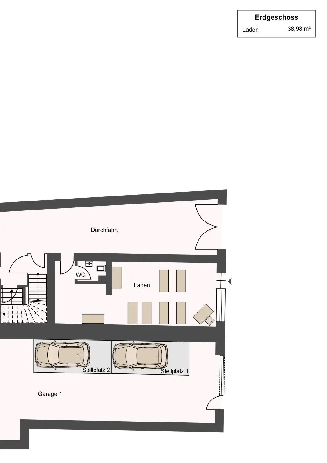 Grundriss Laden