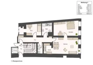 Grundriss Wohnung 3