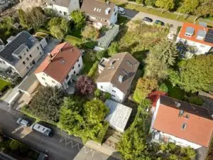 Einfamilienhaus in Regensburg Drohnenaufnahme