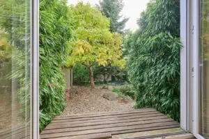 Einfamilienhaus Regensburg Blick in der Garten