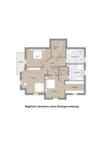 Grundriss Obergeschoss (Ohne Einliegerwohnung)