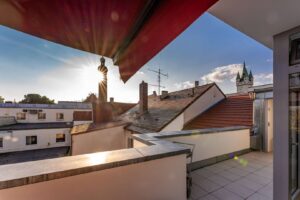 Stadthaus Straubing Ausblick Dachterrasse II