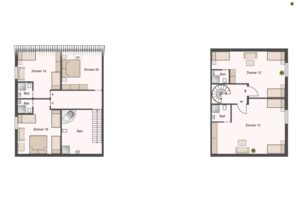 Grundriss Haus A 2. Obergeschoss