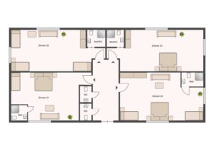 Grundriss Haus B Erdgeschoss
