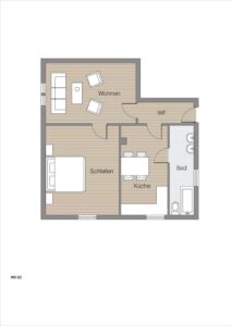 Grundriss Wohnung 2