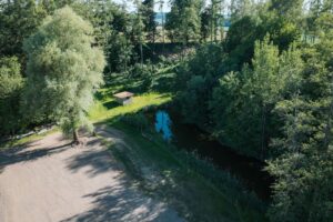 Ranch Eichendorf Weiher Ansicht oben