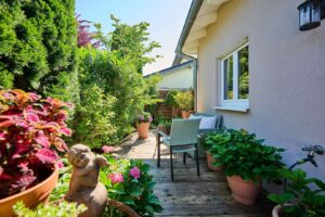 Bungalow Straubing Holzterrasse