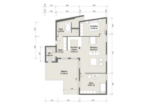 Grundriss Wohnung 3