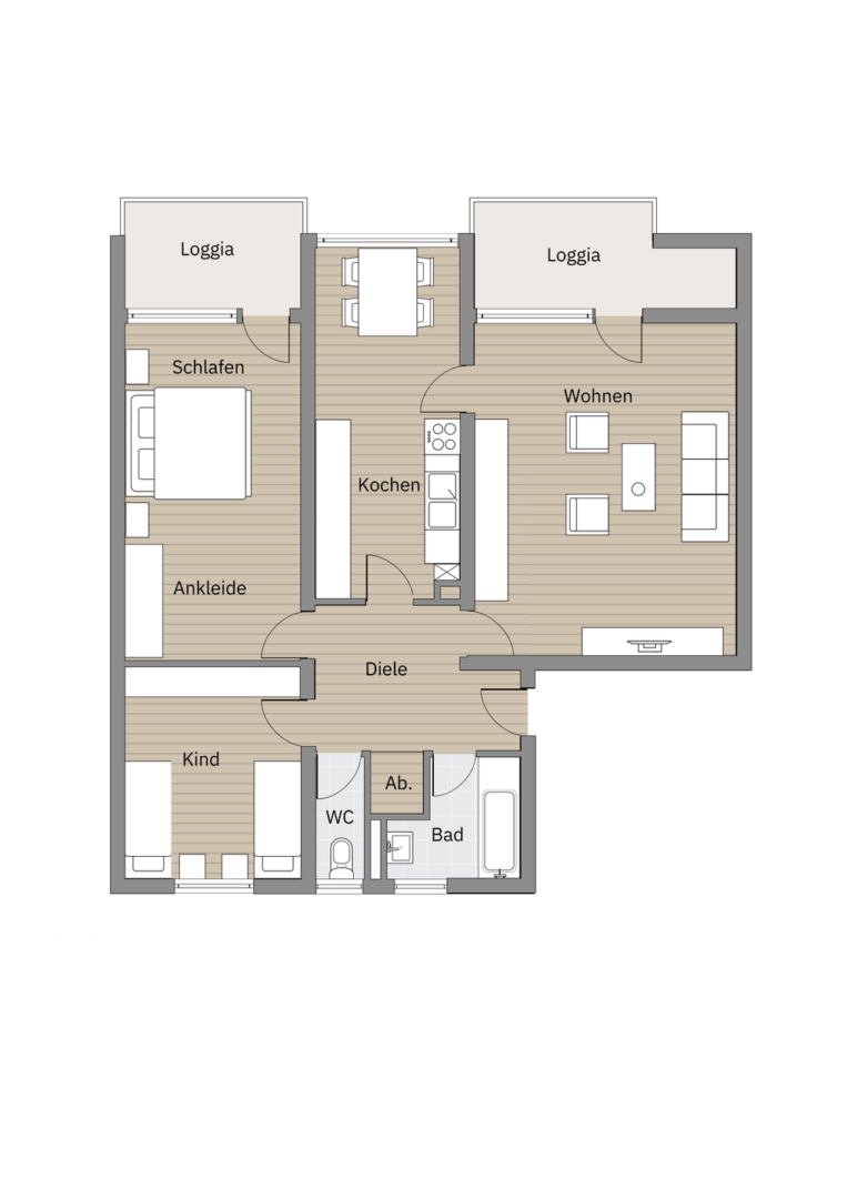 Grundriss Wohnung