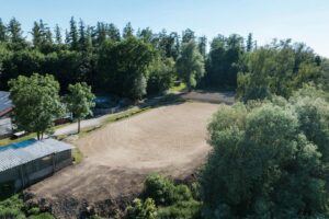 Ranch Eichendorf Reitplatz Ansicht oben