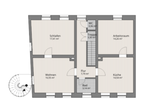 Grundriss Obergeschoss
