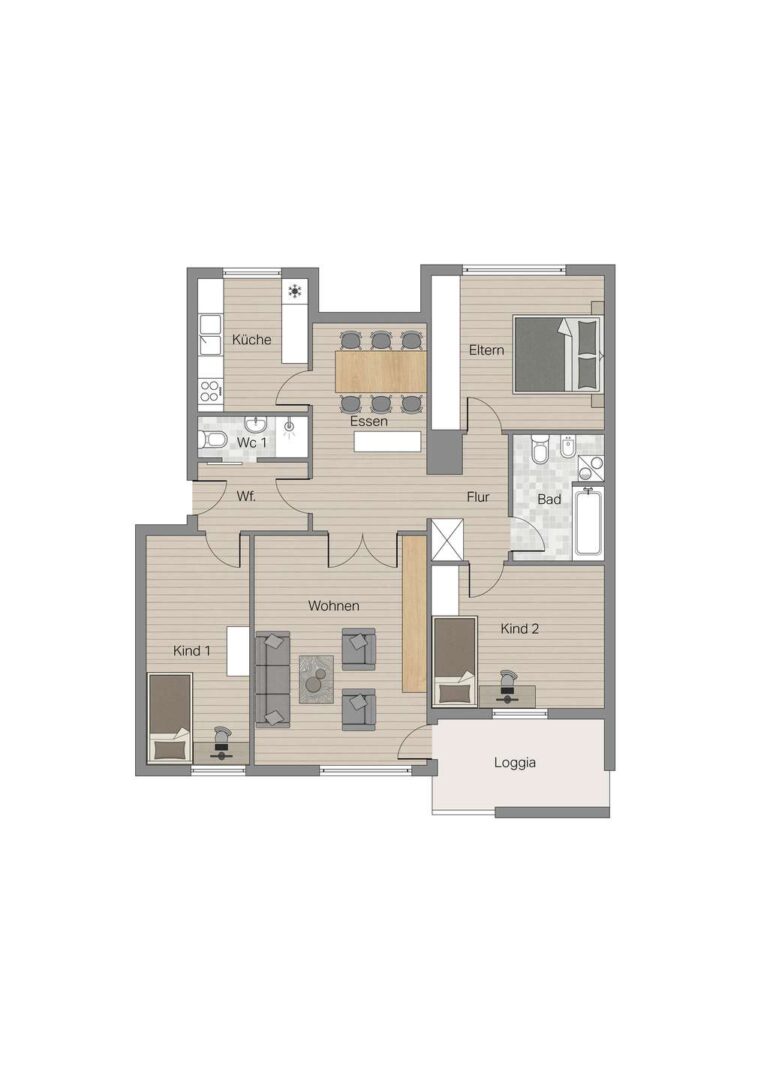 Grundriss Wohnung